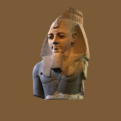 拉美西斯国王的巨大花岗岩雕像 · 大英博物馆