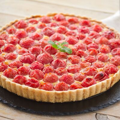 Comer y Cantar - Quiche de tomates cherry
