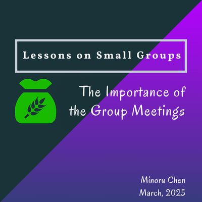 Lesson 02 - The Importance of the Group Meetings