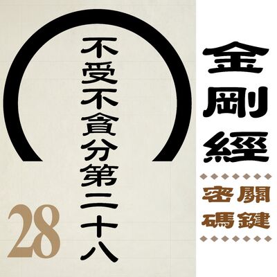 不受不貪分第二十八-菩薩所作福德，因不貪著而不受