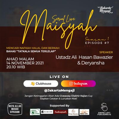 TATKALA SEMUA TERLELAP [SERIAL MAISYAH EPS.7] w/ Ustadz Ali Hasan Bawazier dan Bang Kevin