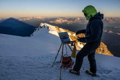 James Hart Dyke on Climbing and Painting a Mountain Summit
