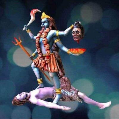 雪山女神用化身們和阿修羅大戰 加利女神 杜爾加女神