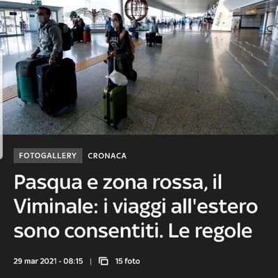 Episodio 112 - A Pasqua non si può viaggiare in Italia ma si può andare all'estero!..ma c'è veramente chi ci andrà?