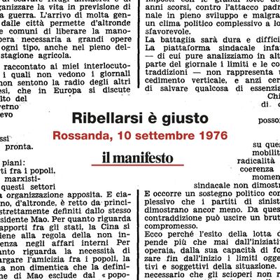 Addio Mao, ribellarsi è giusto