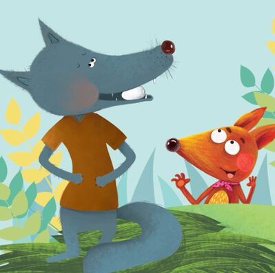 94.大灰狼当爸爸（讲给小宝宝的100个故事）