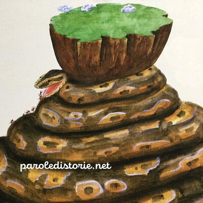 Il cacciatore di serpenti e il pitone africano. Una favola dall’Africa