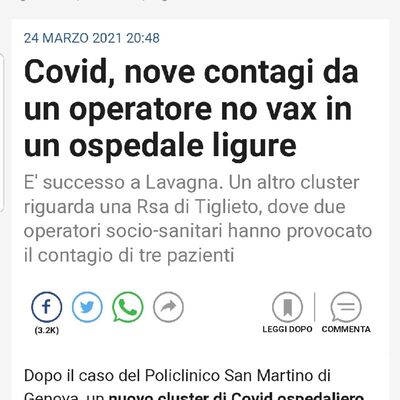 Episodio 109 - un operatore no vax ha contagiato 9 persone!