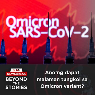 Ano’ng dapat malaman tungkol sa Omicron variant?