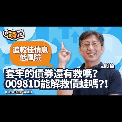 債蛙問：「滿手套牢的債券ETF什麼時候才能解套？該加碼嗎？」追較佳債息、降低波動的主動非投等債ETF有機會解救債蛙？!🐸【股魚嗨什麼】EP139 ft.股魚《投資嗨什麼》