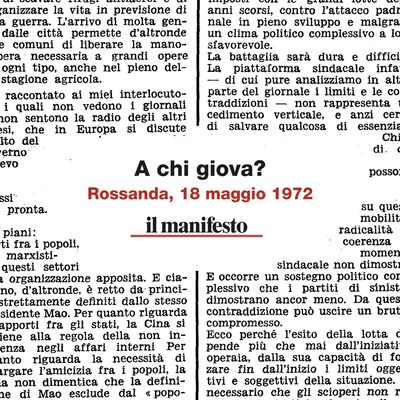 Omicidio Calabresi, a chi giova?