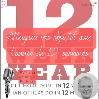 Atteignez vos objectifs avec l'année de 12 semaines