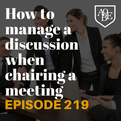 How to manage discussions when chairing a meeting