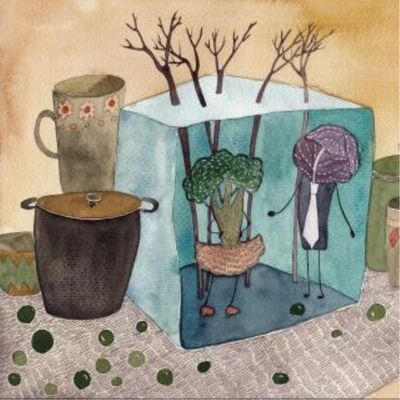 西蓝花和紫甘蓝