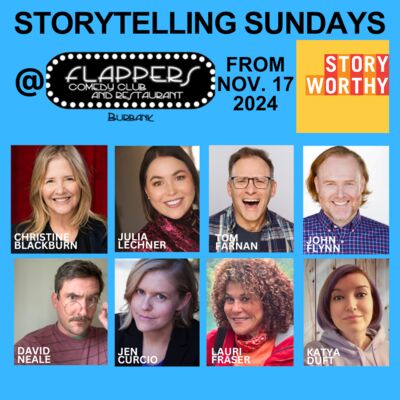 858- Storytelling Sundays at Flappers Comedy Club with Christine Blackburn