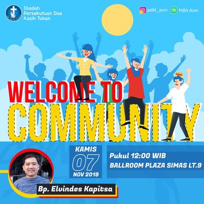 WELCOME TO COMMUNITY