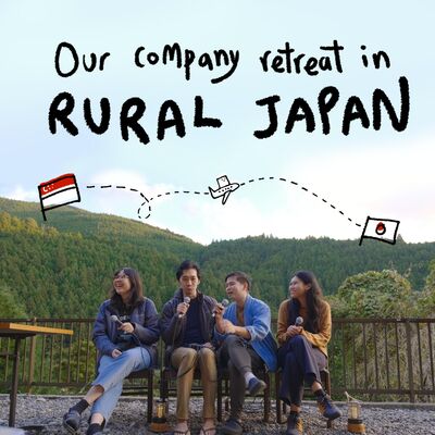 A long chat during our retreat in rural Japan
