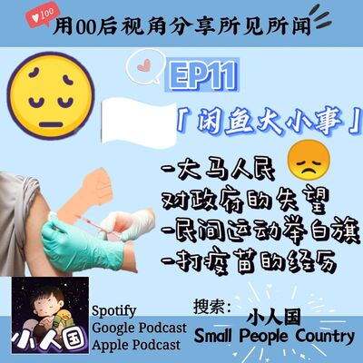 EP11 小人国之---闲鱼大小事。大马人民对政府的失望。民间运动举白旗是什么？打疫苗经验~
