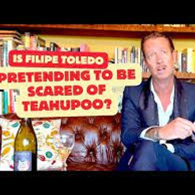 Is Filipe Toledo pretending to be scared of Teahupoo?