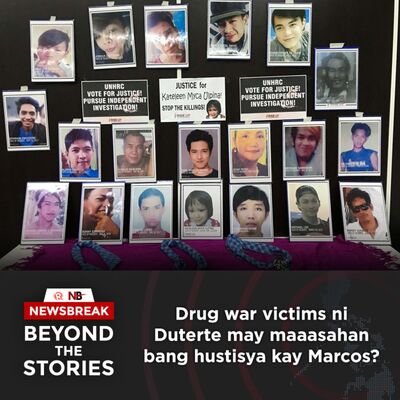 Drug war victims ni Duterte may maaasahan bang hustisya kay Marcos?