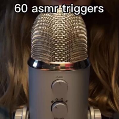 video podcast ~ 60 ASMR triggers in 60 seconds 