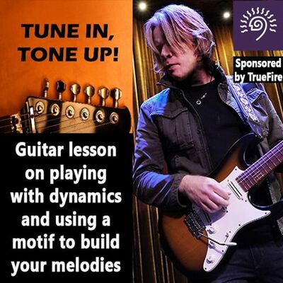 Guitar lesson on dynamics, motifs and subtlety using Andy Timmon's TrueFire Jam Track