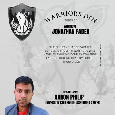 Episode 95 - Aaron Philip University Colleague and Hopeful soon to be Lawyer