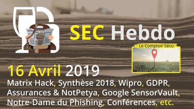 [SECHebdo] 16 Avril 2019