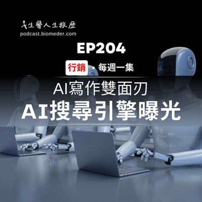 EP204-如何在AI搜尋引擎曝光?AI寫作雙面刃，演算法知道是誰寫的