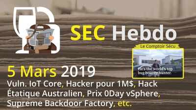[SECHebdo] 05 Mars 2019