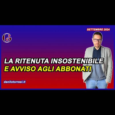 RITENUTA SUPERBONUS E Bonus Casa insostenibile + AVVISO per gli ABBONATI
