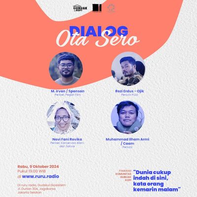 Siaran Radio Program Gubuak Kopi : Ota Sero bersama Rozi erdus Ojik (Penulis Puisi)