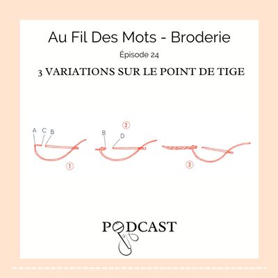 Au Fil Des Mots : Épisode 24 :   3 variations sur le point de tige Épais/Contrarié/Fendu