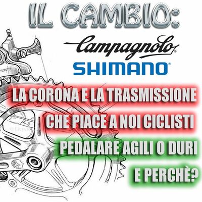 La corona e la trasmissione che piace a noi ciclisti.