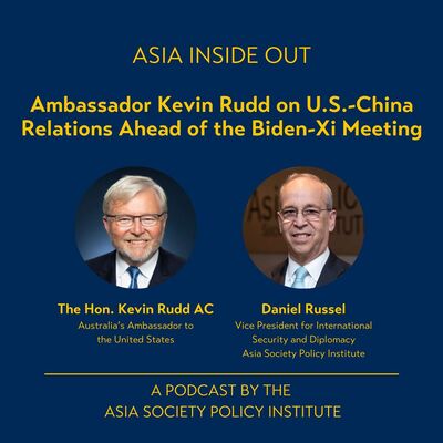 Ambassador Kevin Rudd on U.S.-China Relations Ahead of the Biden-Xi Meeting