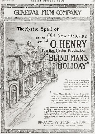 BLIND MAN'S HOLIDAY by O.HENRY