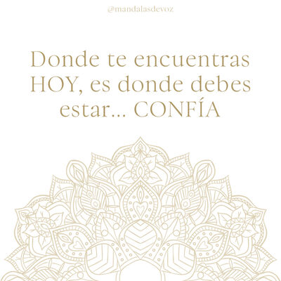 MEDITACIÓN BREVE GUIADA · "Donde estas HOY, es donde debes estar""