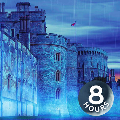 Bruit de pluie pour dormir | Bruit blanc d’un château sous une averse (8 heures) | S’endormir et passer une bonne nuit de sommeil
