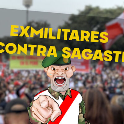 #AlVuelo Exmilitares y expolicías protestan contra declaraciones de Sagasti