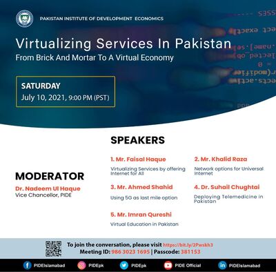 Webinar on "Virtualizing Services In Pakistan"