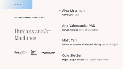 Data-Driven Brands in the Age of AI. Panel 2: Humans and/or Machines