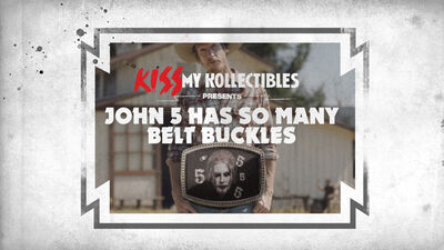 Vintage KISS Belt Buckles with John 5