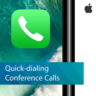 Shortcuts for Conference Calls on iOS