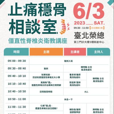 面對僵直性脊椎炎還在煩惱嗎？快來收聽止痛穩骨相談室吧！