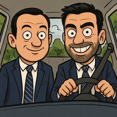 Martín y Joaquín on the road