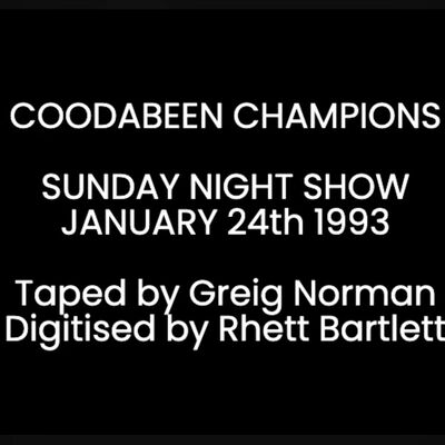 Coodabeen Champions January 24th 1993