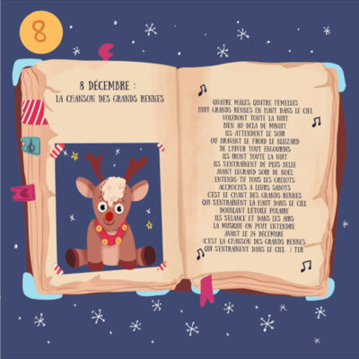 Comptine des grand rennes de Noël - J8