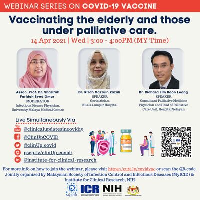Vaccinating the elderly with comorbid and those under palliative care
