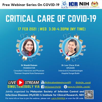 Care of Critically Ill Patients With COVID-19 by Dr Lee Chew Kiok