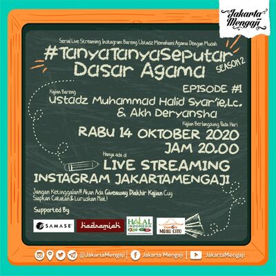 #TanyaTanyaSeputar Eps 1 Dasar Agama with Ustadz Muhammad Halid Syar'ie,Lc & Deryansh